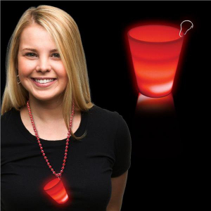 Red LED 2 oz Shot Glass