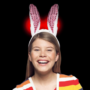 Light-Up Sequin Bunny Ears Light-Up Sequin Bunny Ears