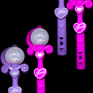 9" Light-Up Spinning Princess Wands
