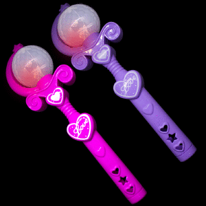 9" Light-Up Spinning Princess Wands