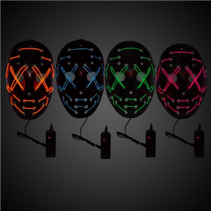 Assorted LED EL Wire Masks (Per 4 pack)