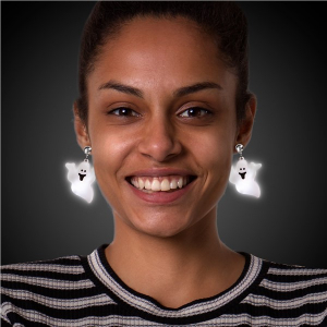 LED Jumbo Ghost Clip-On Earrings (Per pair)