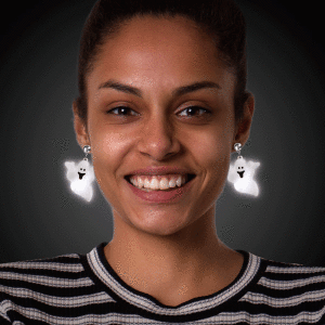 LED Jumbo Ghost Clip-On Earrings (Per pair)