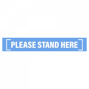Please Stand Here Floor Decal Please Stand Here Floor Decal