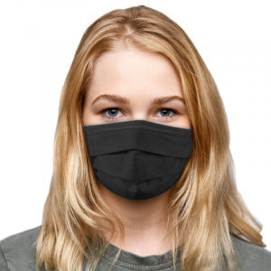 3-PLY Black Protective Face Mask