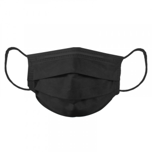 3-PLY Black Protective Face Mask