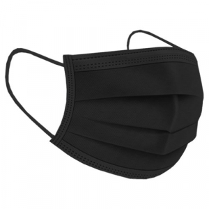 3-PLY Black Protective Face Mask