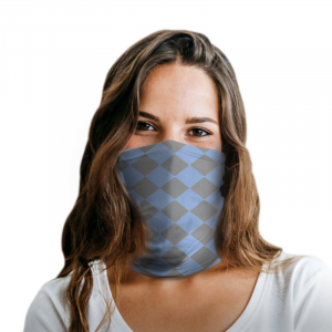 Blue Plaid Polyester Gaiter Blue Plaid Polyester Gaiter