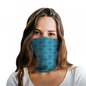 Blue Squares Polyester Gaiter Blue Squares Polyester Gaiter