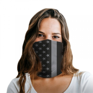 Black USA Flag Polyester Gaiter Black USA Flag Polyester Gaiter