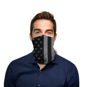 Black USA Flag Polyester Gaiter