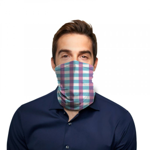 Highlight Plaid Polyester Gaiter