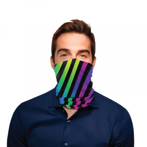 Color Gradient Stripes Polyester Gaiter Color Gradient Stripes Polyester Gaiter