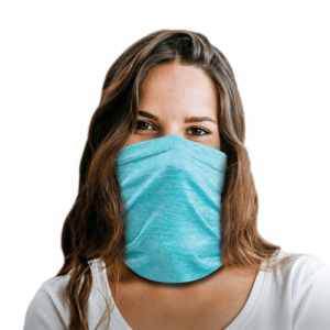 Soothing Light Blue Polyester Gaiter
