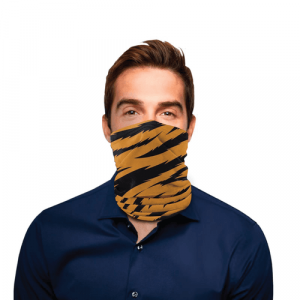 Orange Tiger Stripes Polyester Gaiter