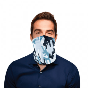 Blue Splash Polyester Gaiter