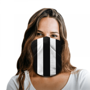 Black White Stripes Polyester Gaiter Black White Stripes Polyester Gaiter