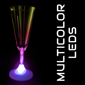 LED Flashing 16oz Hurricane Glass