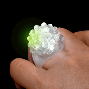 LED Flashing White Bumpy Ring LED Flashing White Bumpy Ring
