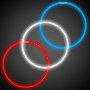 Assorted Red, White & Blue 22" Glow Necklaces