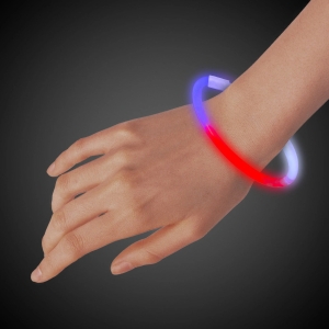 Red, White, Blue Glow 9" Bracelets (Per 50 pack)