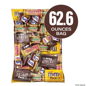 Bulk MARS® Chocolate Favorites Minis Size Candy Bars Assorted Variety Mix Bag 62.6 OZ