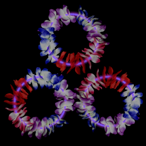 22 Inch Glow Leis - Purple