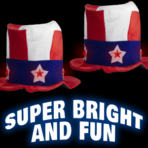 LED Light-Up Patriotic USA Hat