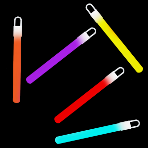 4 Inch Light Sticks - 5 Color Mix