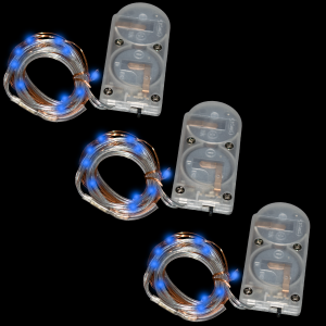 39 Inch Copper Wire Fairy Lights - Blue