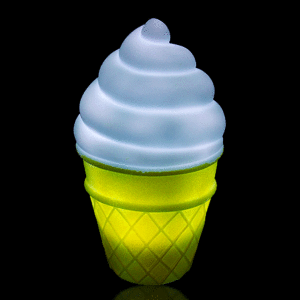 5.5" Ice Cream Cone LED Tap Lamp