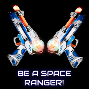 LED Light-up Spinning Pistol