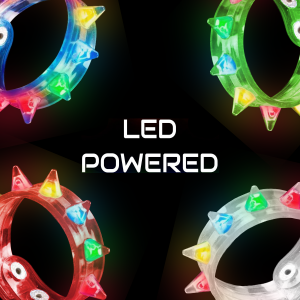 LED Flashing Spike Bracelets