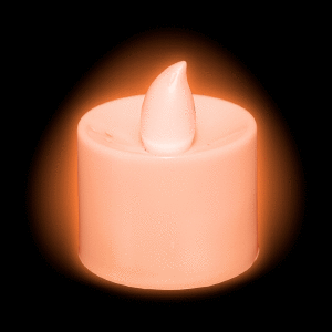 Light Up Tea Light LED Candles- Orange Light Up Tea Light LED Candles- Orange