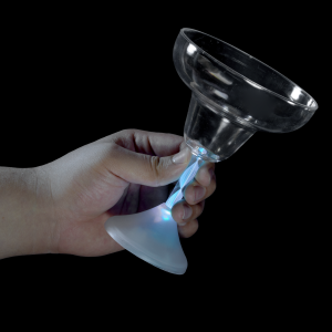 LED Flashing Margarita Glass - 8 oz
