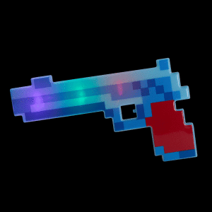 10" LED Light-Up Pixel Pistol