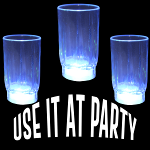 LED Flashing Shot Glass - 2 oz