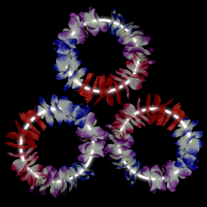 22 Inch Glow Leis - White