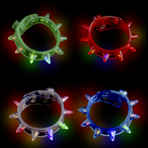 LED Flashing Spike Bracelets