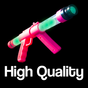19'' Glow In The Dark Moon Blaster Gun, Pink
