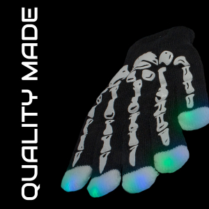 LED Light Up Skeleton Gloves