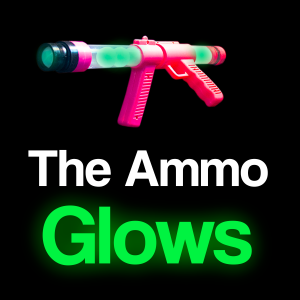 19'' Glow In The Dark Moon Blaster Gun, Pink