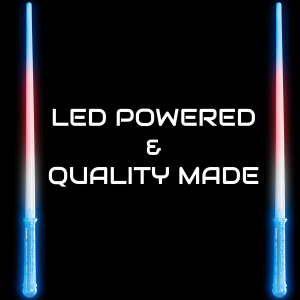 LED Light-Up Red White and Blue Saber Sword