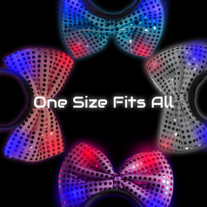 LED Flashing Bow Headbands