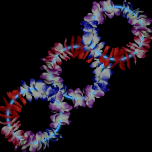 22 Inch Glow Leis - Blue