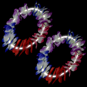 22 Inch Glow Leis - White