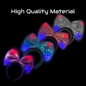 LED Flashing Bow Headbands