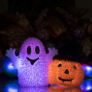 LED Light-Up Happy Halloween Puffer Toys