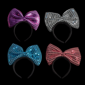LED Flashing Bow Headbands