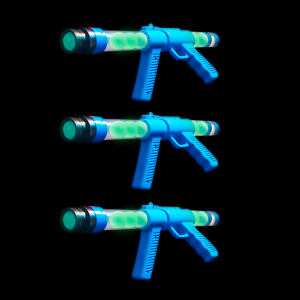 19'' Glow In The Dark Moon Blaster Gun, Blue